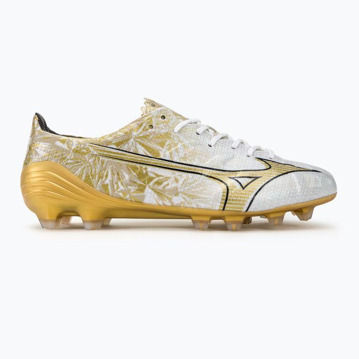 Чоловічі футбольні бутси Mizuno Αlpha Japan Md white/ge gold/black 2