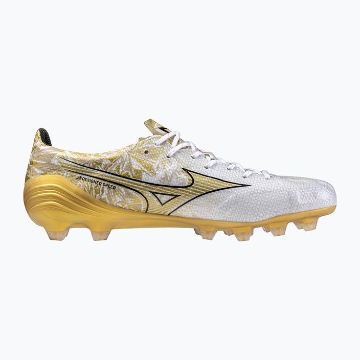 Чоловічі футбольні бутси Mizuno Αlpha Japan Md white/ge gold/black 9