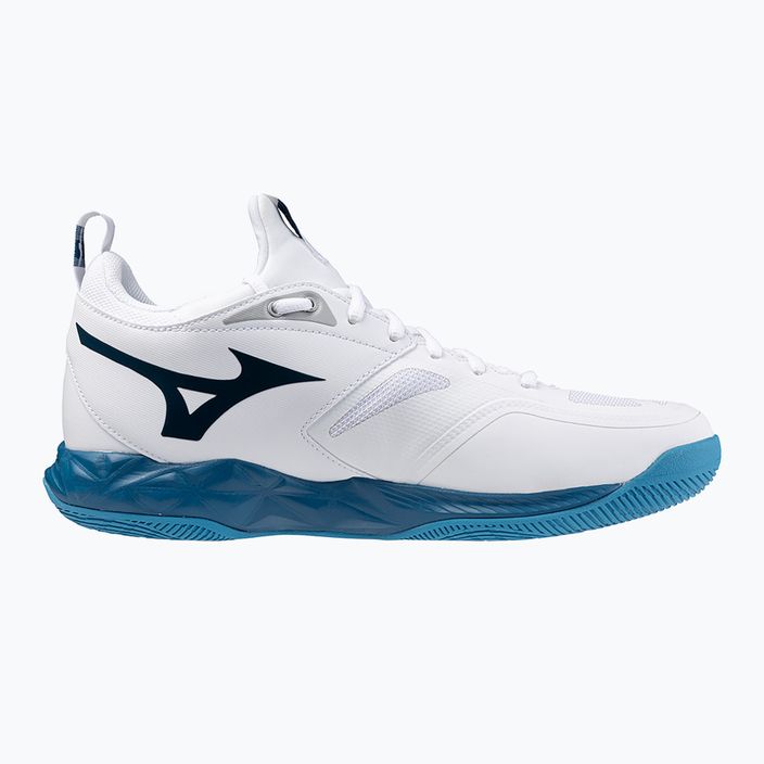 Кросівки для волейболу чоловічі Mizuno Wave Dimension white/sailor blue/silver 9