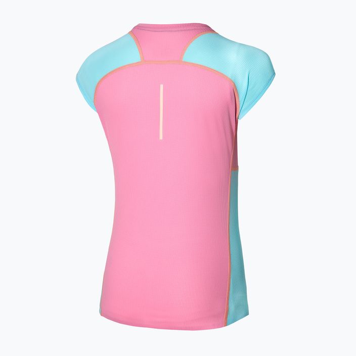 Жіноча бігова футболка Mizuno Aero Tee бузковий шифон 2