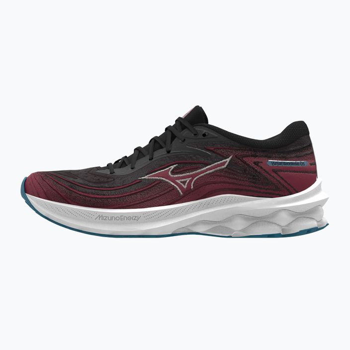 Кросівки для бігу чоловічі Mizuno Wave Skyrise 5 black/white sand/rumba red 8