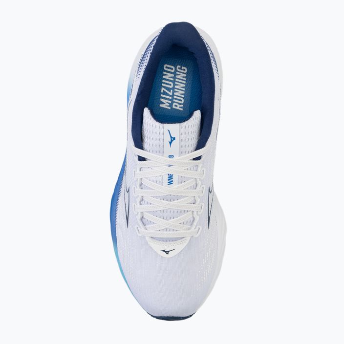 Кросівки для бігу чоловічі Mizuno Wave Rider 28 white/estate blue/mugen blue 5