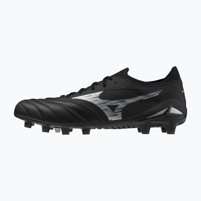 Кросівки футбольні чоловічі Mizuno Morelia Neo IV β Elite FG black/galaxy silver