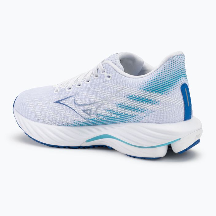 Кросівки для бігу жіночі Mizuno Wave Rider 28 white/mugen blue/river blue 3