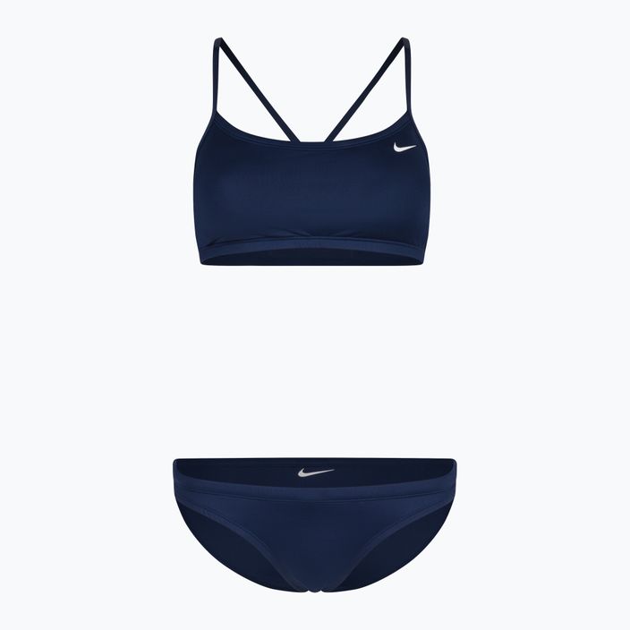 Купальник роздільний жіночий Nike Essential Sports Bikini синій NESSA211-440