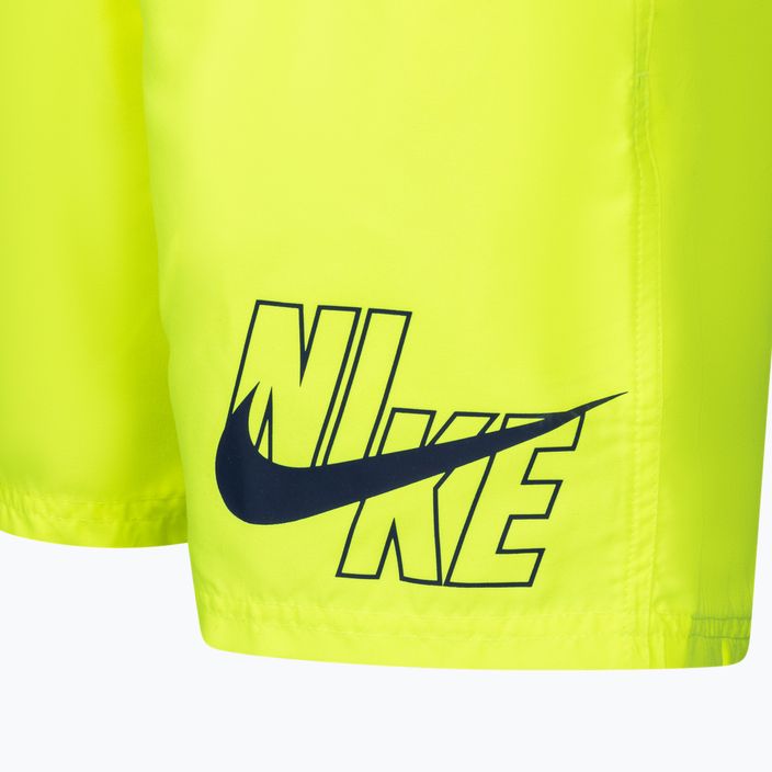 Шорти для плавання дитячі Nike Logo Solid Lap жовті NESSA771-737 3