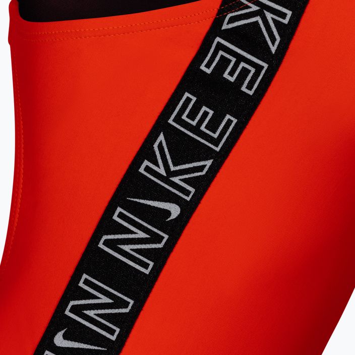 Купальник суцільний дитячий  Nike Logo Tape червоний NESSB758 3