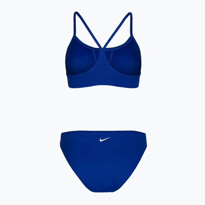 Купальник жіночий з 2-х частин  Nike Essential Sports Bikini синій NESSA211 2