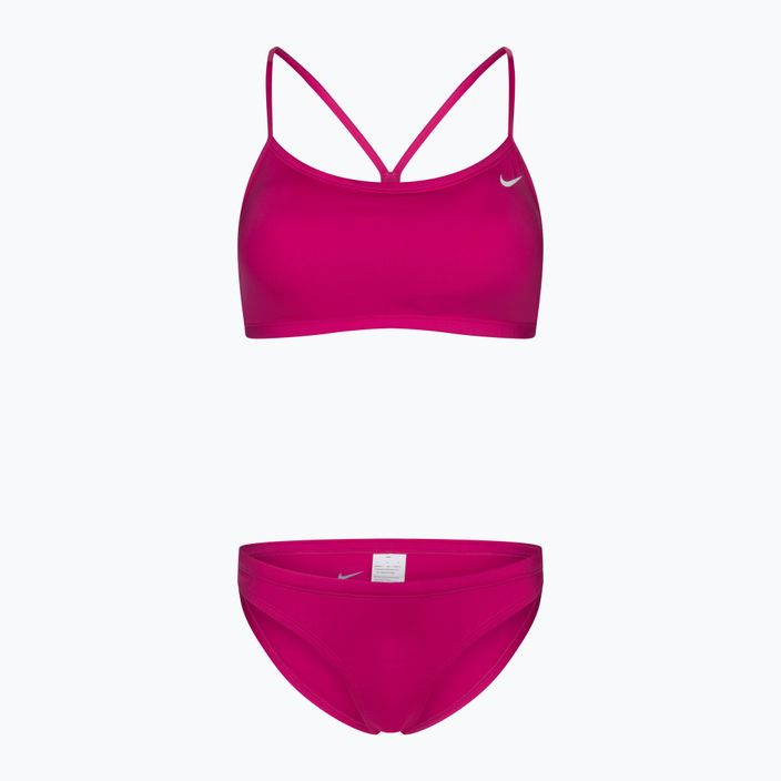 Купальник роздільний жіночий Nike Essential Sports Bikini рожевий NESSA211