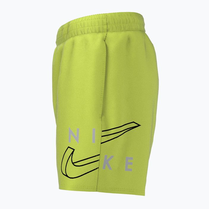 Шорти для плавання дитячі Nike Split Logo 4" Volley зелені NESSC786-312 6