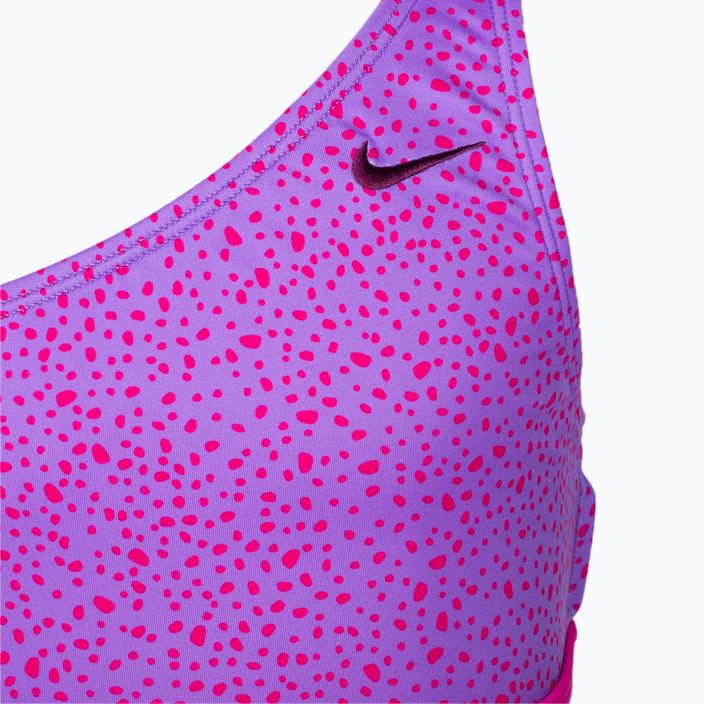 Купальник роздільний дитячий Nike Water Dots Asymmetrical рожевий NESSC725-672 3