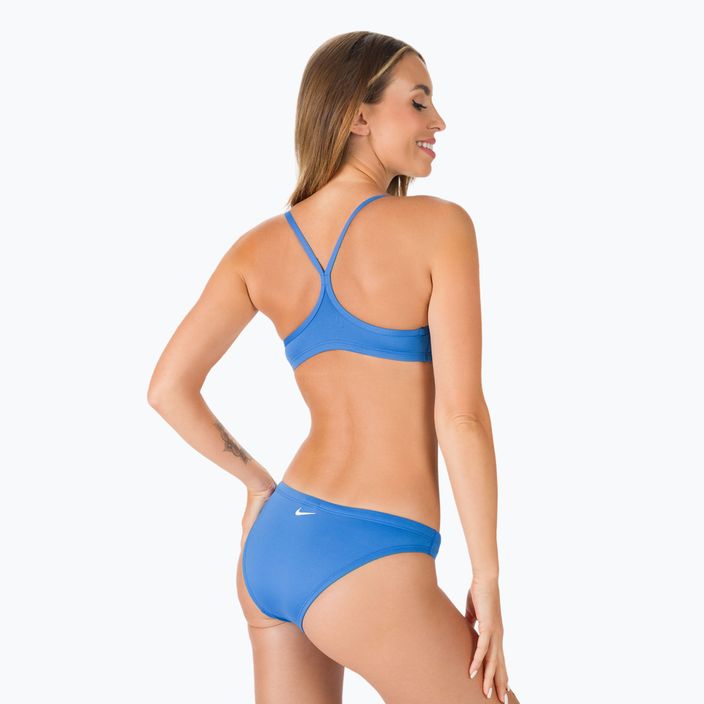 Купальник роздільний жіночий Nike Essential Sports Bikini блакитний NESSA211-442 3