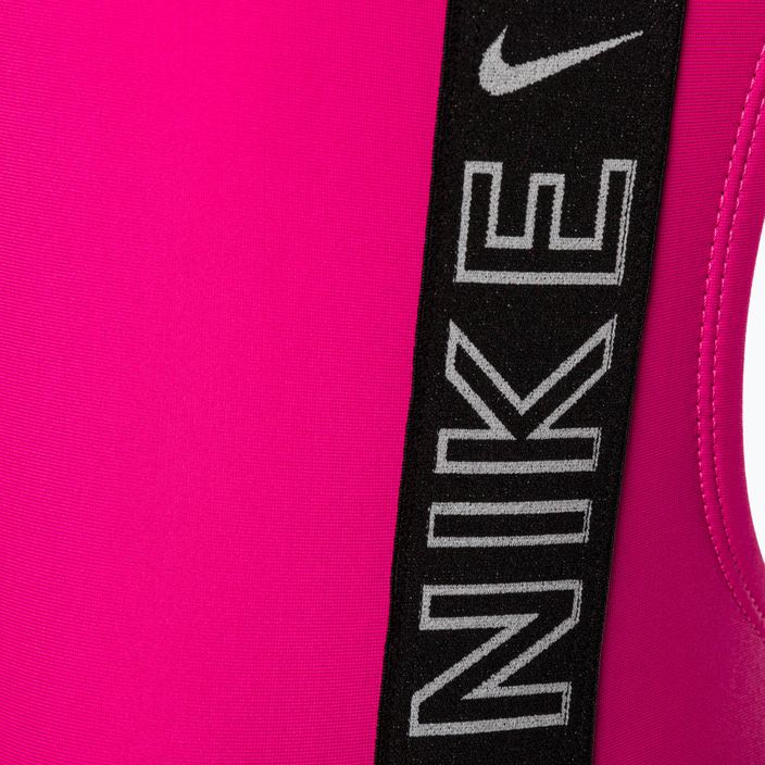 Купальник суцільний жіночий Nike Logo Tape Fastback рожевий NESSB130-672 9
