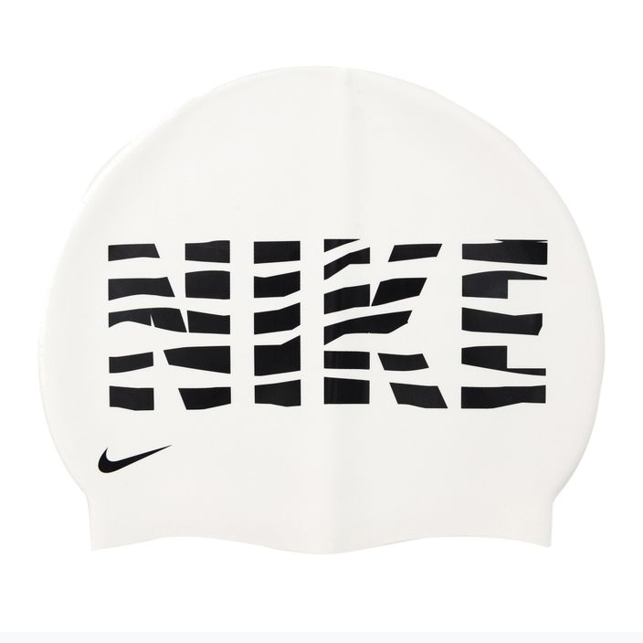 Шапочка для плавання Nike Wave Stripe Graphic 3 біла NESSC160-100 2