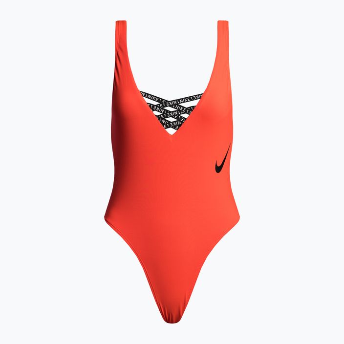 Купальник суцільний жіночий Nike Sneakerkini U-Back помаранчевий NESSC254-631