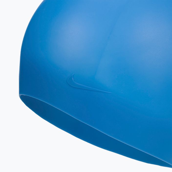 Шапочка для плавання Nike Silicone Long Hair блакитна NESSA198-460 2