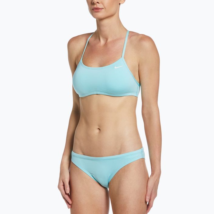 Купальник роздільний жіночий Nike Essential Sports Bikini блакитний NESSA211-437 7