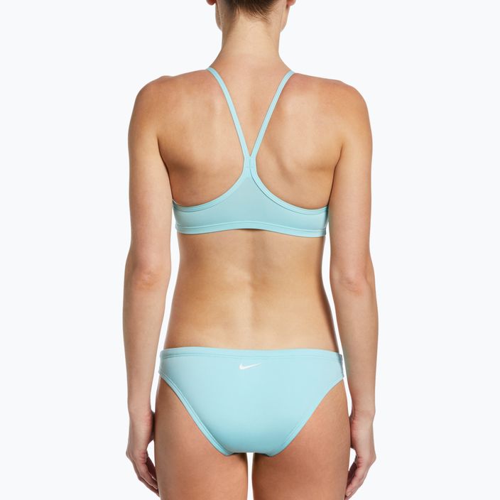Купальник роздільний жіночий Nike Essential Sports Bikini блакитний NESSA211-437 8