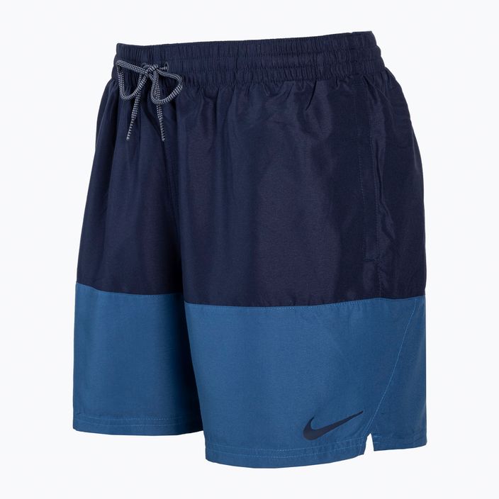 Шорти для плавання чоловічі Nike Split 5" Volley синьо-блакитні NESSB451-444 2