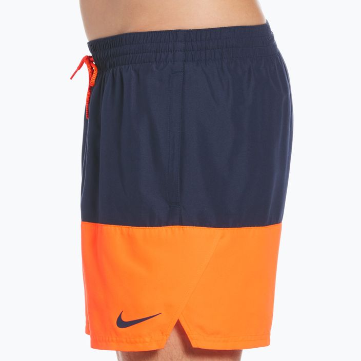 Шорти для плавання чоловічі Nike Split 5" Volley синьо-помаранчеві NESSB451-822 6