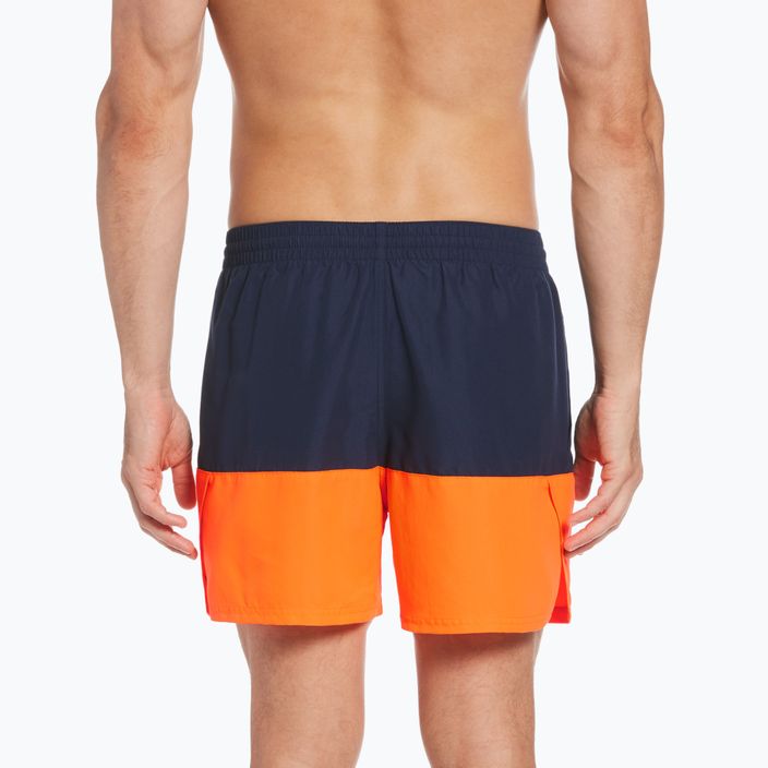 Шорти для плавання чоловічі Nike Split 5" Volley синьо-помаранчеві NESSB451-822 7