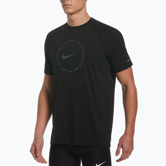 Футболка тренувальна чоловіча Nike Ring Logo чорна NESSC666-001 8