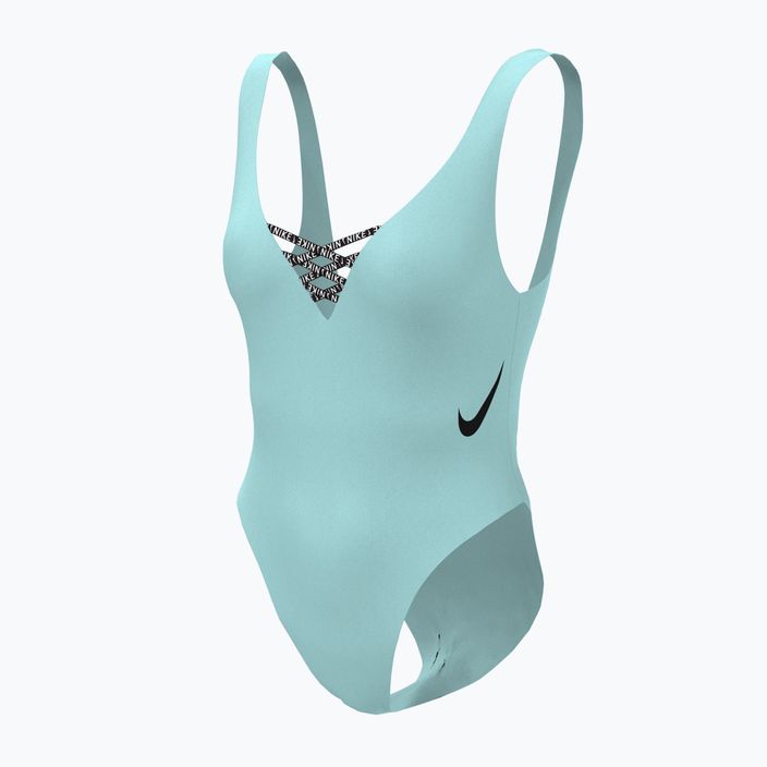 Купальник суцільний жіночий Nike Sneakerkini U-Back блакитний NESSC254-437 5