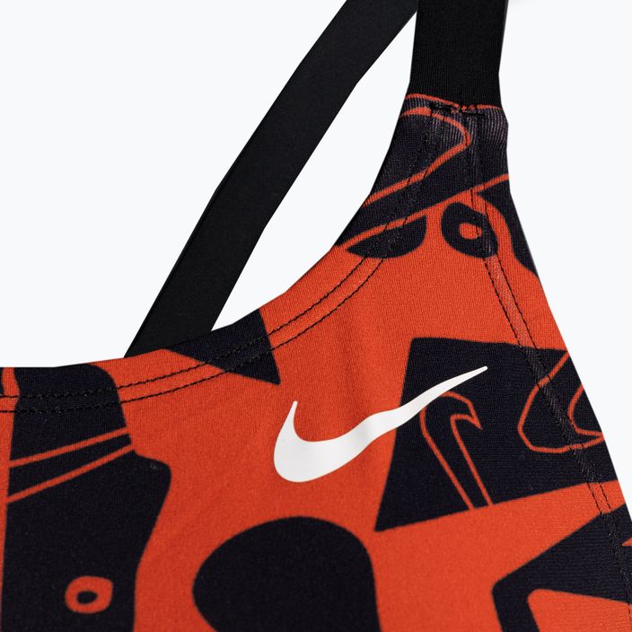Купальник суцільний жіночий Nike Multiple Print Fastback помаранчевий NESSC050-631 3