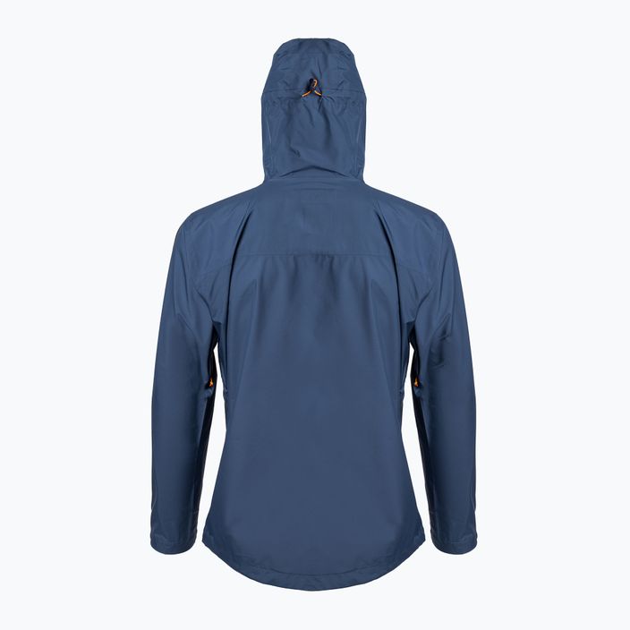 Куртка дощовик чоловіча Rab Downpour Eco блакитна QWG-82-DIK 5