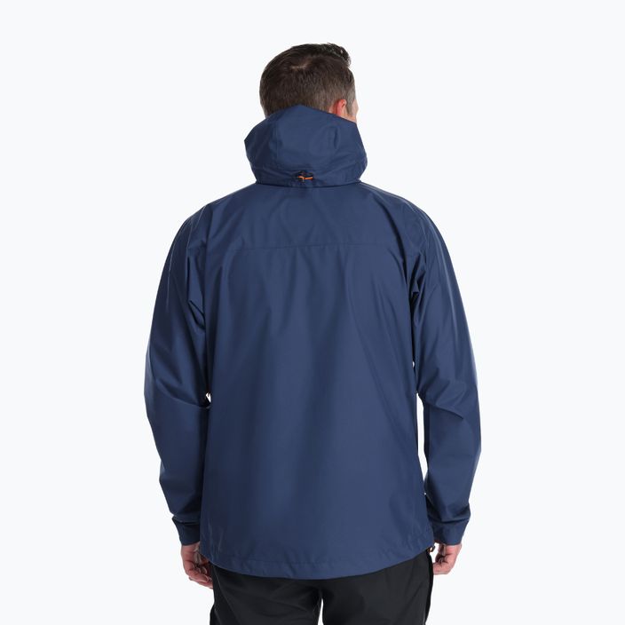 Куртка дощовик чоловіча Rab Downpour Eco блакитна QWG-82-DIK 2