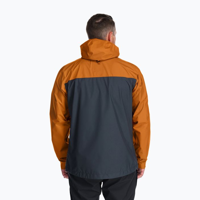 Куртка дощовик чоловіча Rab Downpour Eco помаранчева QWG-82-MAB 2