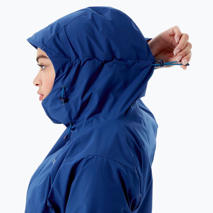 Куртка дощовик жіноча Rab Downpour Eco синя QWG-83 6