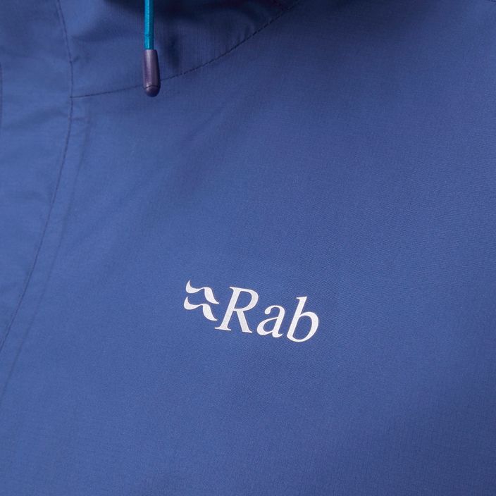 Куртка дощовик жіноча Rab Downpour Eco синя QWG-83 15