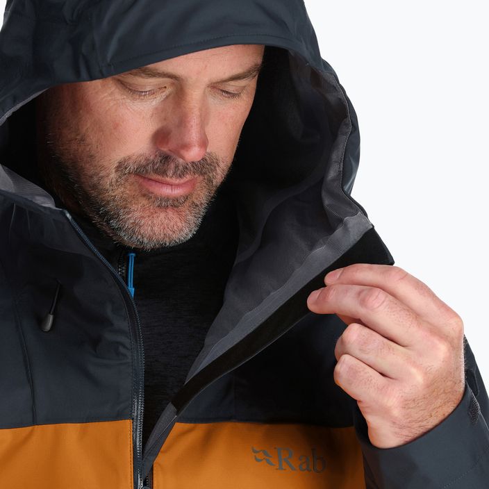 Куртка дощовик з мембраною чоловіча Rab Arc Eco сіра QWH-07-BEM 4