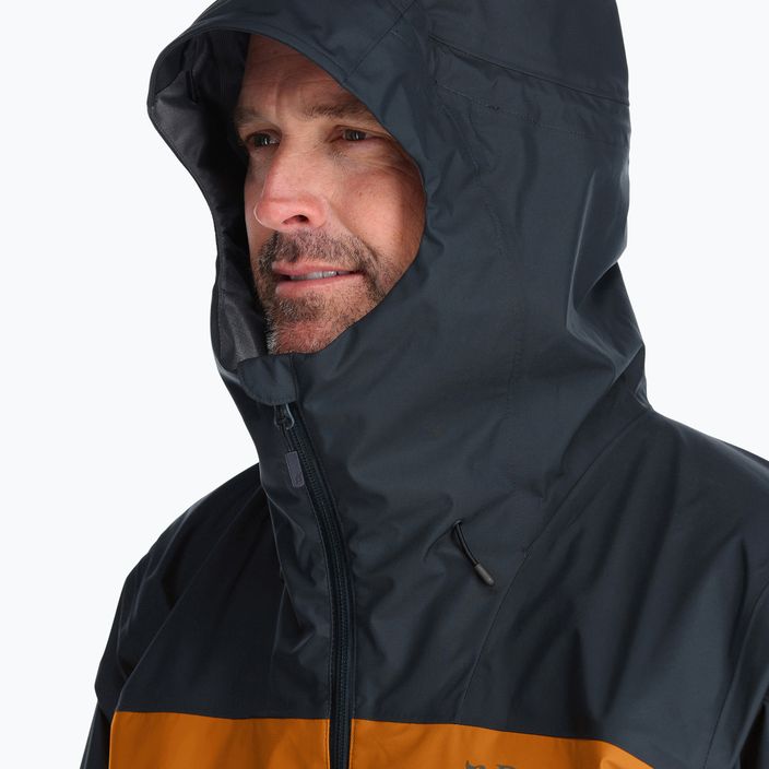 Куртка дощовик з мембраною чоловіча Rab Arc Eco сіра QWH-07-BEM 5