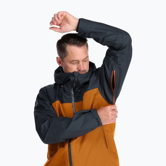 Куртка дощовик з мембраною чоловіча Rab Arc Eco сіра QWH-07-BEM 6