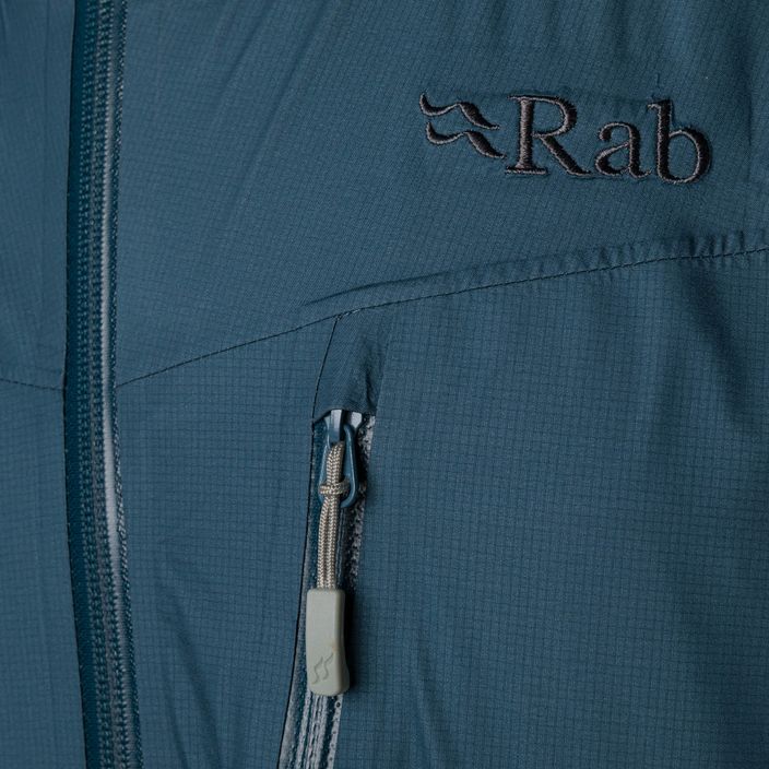 Куртка дощовик чоловіча Rab Latok Paclite Plus блакитна QWH-55 11