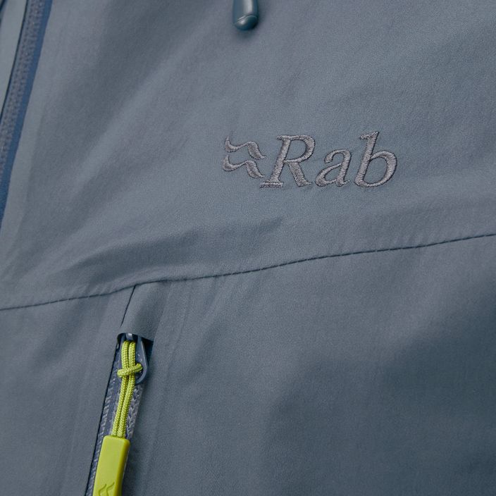 Куртка дощовик чоловіча Rab Latok Paclite Plus блакитна QWH-55 7