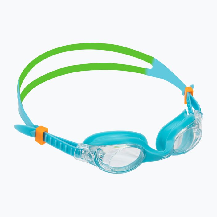 Окуляри для плавання дитячі Speedo Skoogle Infant azure blue/fluo green/fluo orange/clear 8-0735914645