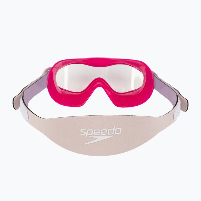 Дитяча маска для плавання Speedo Sea Squad Jr електрична рожева/бузкова/квіткова/прозора 5