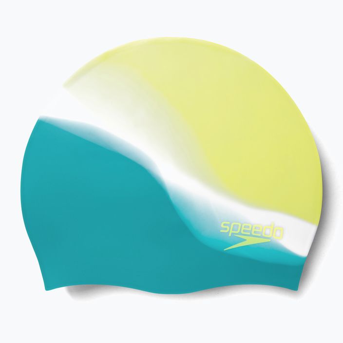 Шапочка для плавання дитяча Speedo Multi Colour Silicone Junior зелено-жовта 8-00236714576 3