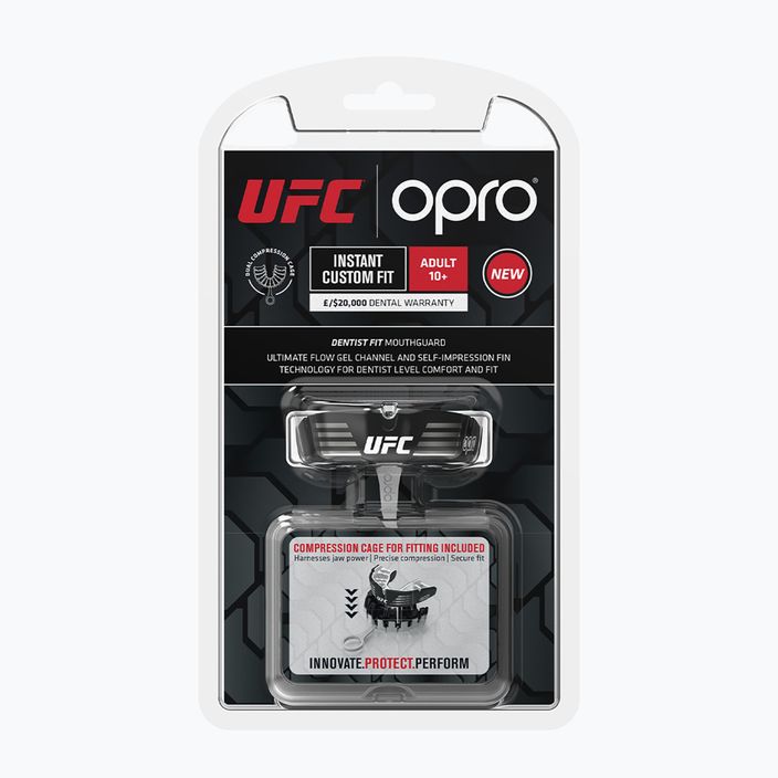 Капа Opro UFC Instant Custom Fit чорно-біла 8496-CUSTOM 2