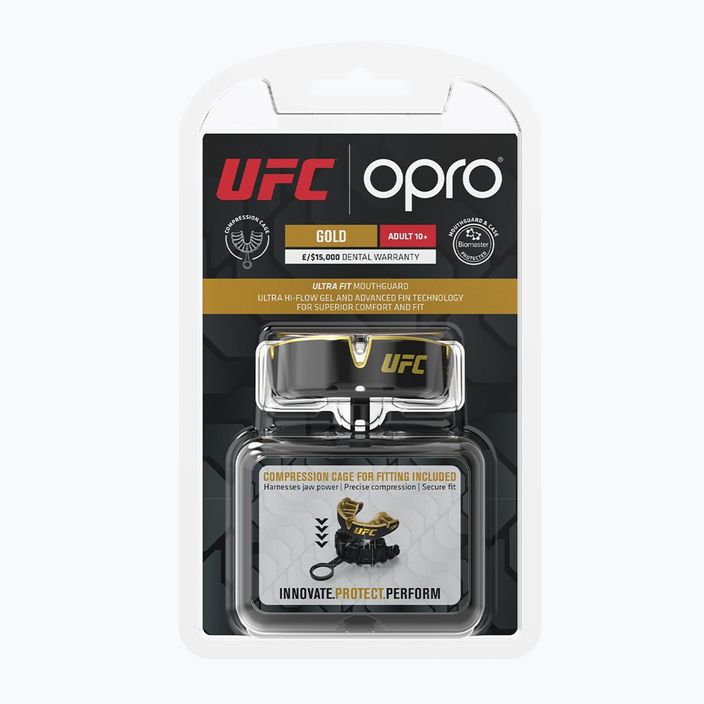 Капа Opro UFC GEN2 чорно-золота 9608-GOLD 2