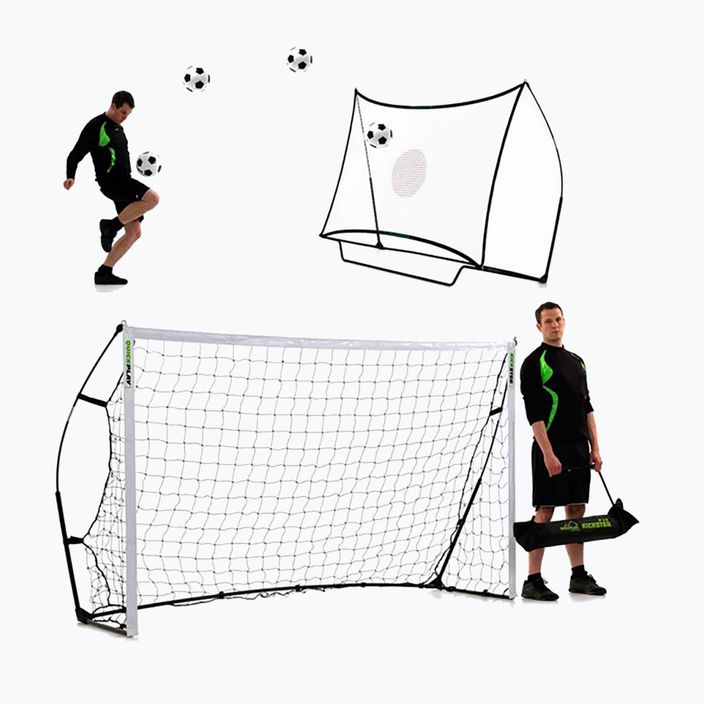 Ворота для футболу+ відбійник QuickPlay Kickster 2 in 1 240 x 150 см білий/чорний 4