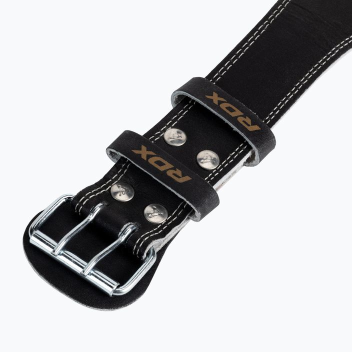 Пояс для важкої атлетики RDX Belt 4" Leather чорний WBS-4RB 3