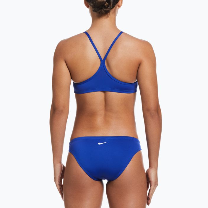 Купальник роздільний жіночий Nike Essential Sports Bikini синій NESSA211-418 2