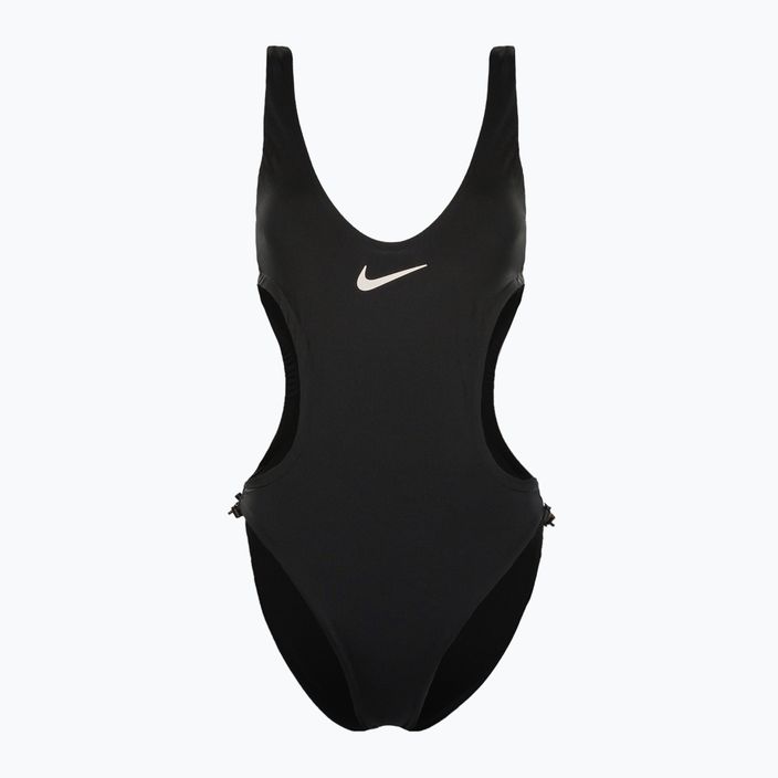 Купальник суцільний жіночий Nike Wild чорно-білий NESSD255-001