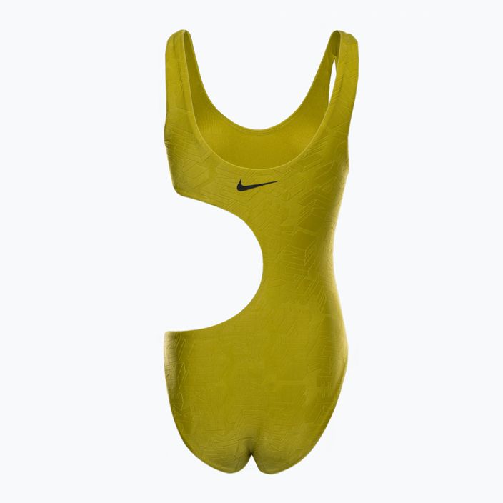 Купальник суцільний жіночий Nike Block Texture золотий NESSD288-314 2