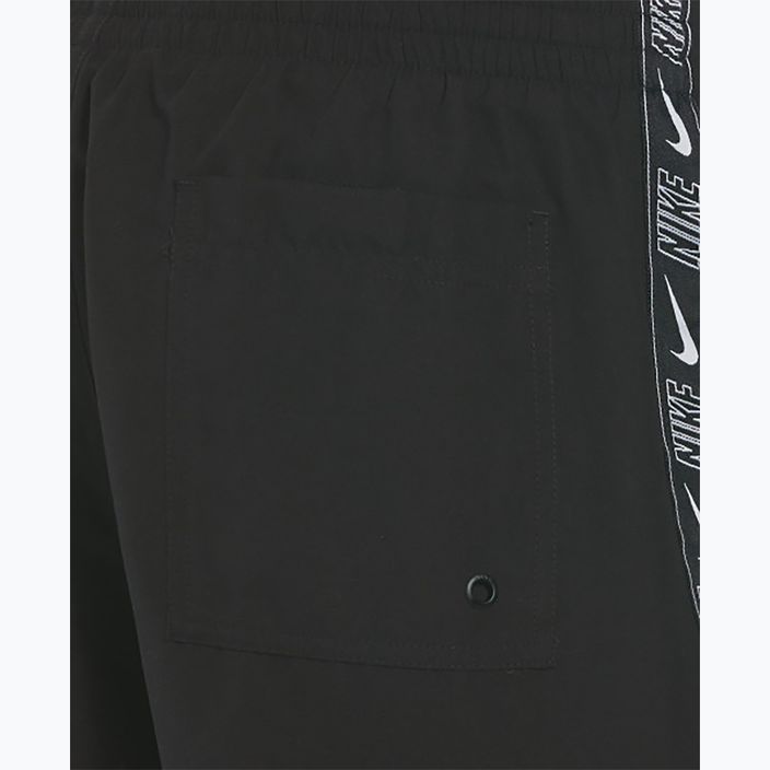 Шорти для купання чоловічі Nike Logo Tape 5" Volley black 6