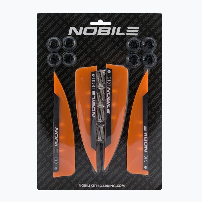 Плавники для кейтборду Nobile 15 Fin G10 (4 шт.) помаранчеві NBL-F15-G10